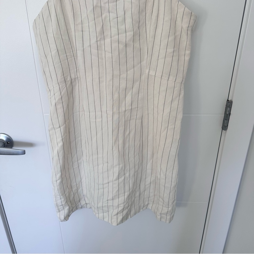 Club Monaco Linen Mini Stripe Dress - Picture 8 of 15